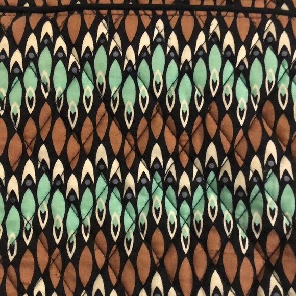 Vera Bradley brown/green bag - Picture 2 of 7